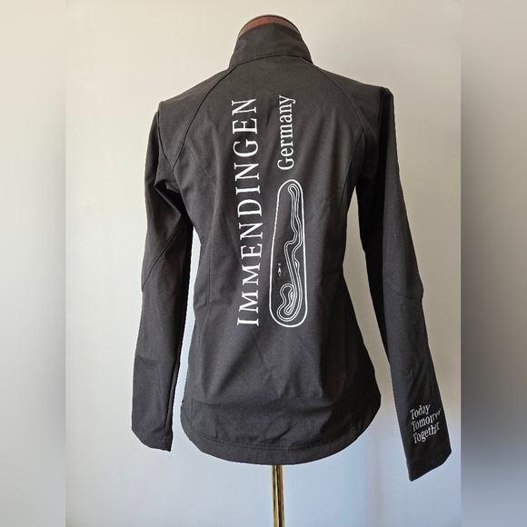 JAMES & NICHOLSON MERCEDES Black Jacket with BMW testing Track Back. Size Small - Picture 7 of 15